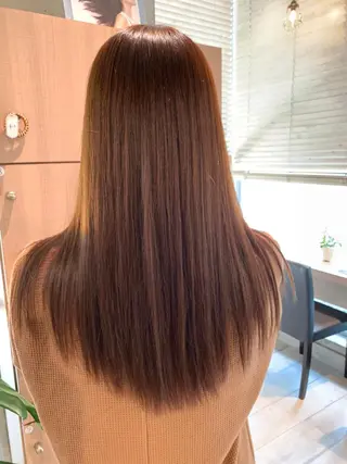 セミロング パーマ 白髪ぼかし☘️クセ 活かし🎈小倉🥇のヘアスタイル