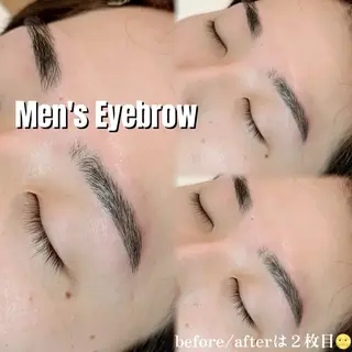メンズ アイブロウ WHITEEYE堺東 店長/藁粥　明の眉毛・アイブロウイメージ