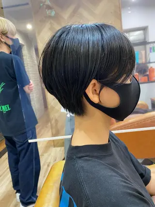 ショート カラー パーマ ヘアアレンジ Riposo.所属・✨艶髪✨ 奈須晴香のヘアスタイル