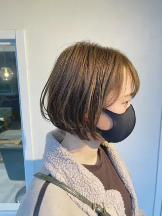 ショート カラー kyon.hair 韓国カットカラーのヘアスタイル