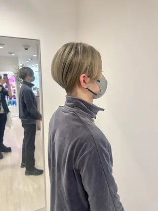 ショート カラー Re:st所属・Miyavi/カラー ショートボブのヘアスタイル