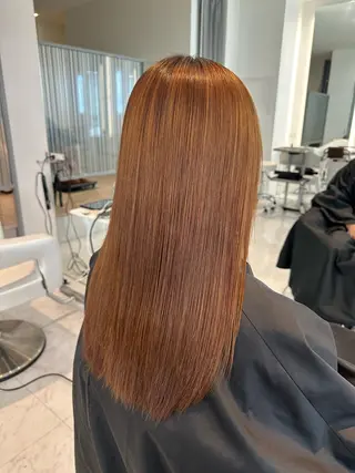 ロング 縮毛矯正/ネイル 🌻ひまわり🌻のヘアスタイル