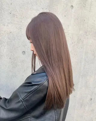 ロング まろやか透明感カラー ♡MANAのヘアスタイル