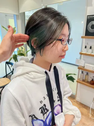 ショート カラー 韓国風デザイン 💐MIZUKI💐のヘアスタイル