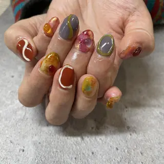 ネイル p.o.n. nuance/個性的のネイルデザイン