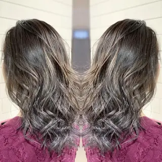 ミディアム カラー パーマ ヘアアレンジ メンズ キッズ ネイル マツエク・マツパ 髪質改善×ハイトーン 中田啄也のヘアスタイル