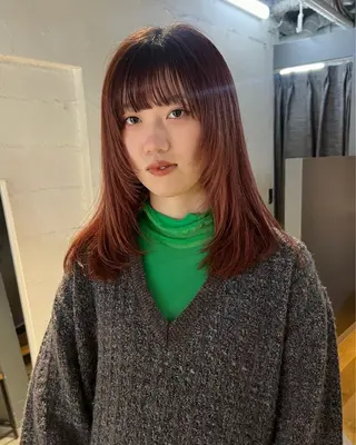 セミロング 吉祥寺/パーマ/ カラー/Abeのヘアスタイル