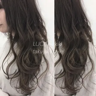 ロング カラー 中村 卓也のヘアスタイル