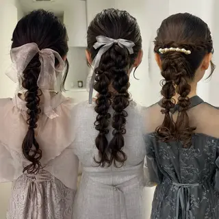 ヘアアレンジ アレンジ/ブラウン カラー HARU🕯のヘアスタイル