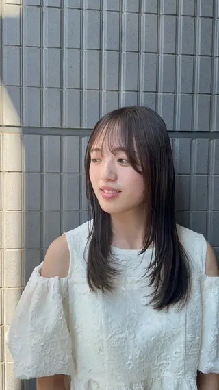 セミロング レイヤー/ハイトーン 💖石川町sayaのヘアスタイル