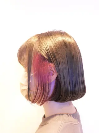 ショート カラー neon hair亀戸店所属・🌈neonhair 透明感✨カラー🌈のヘアスタイル