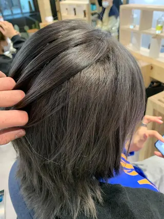 セミロング カラー パーマ ヘアアレンジ メンズ ネイル マツエク・マツパ Sia中野新橋 『JUNYA』のヘアスタイル