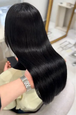 ロング 髪質改善×縮毛矯正 Core 片山健太のヘアスタイル