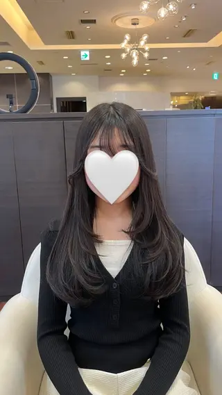 ロング カットパーマモデル 🖤ikoiのヘアスタイル