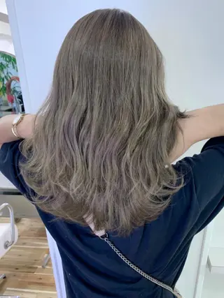 セミロング カラー Reb_keiji 👑小倉圭司のヘアスタイル