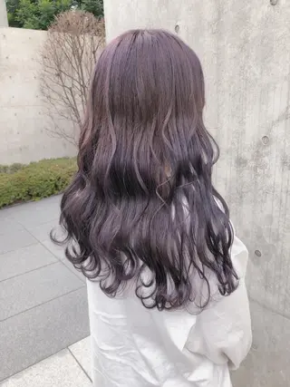 ロング カラー ヘアアレンジ メンズ キッズ 💟Chloe原宿店 🩶ハイトーンのヘアスタイル