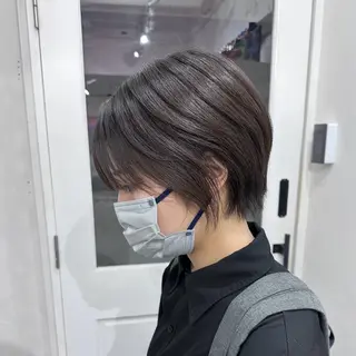 ショート カラー ハイトーン/ウルフ /エクステ/ましろのヘアスタイル