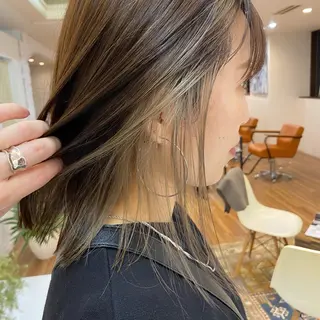 ミディアム カラー 【韓国風くびれヘア】 joule小木曽輝のヘアスタイル