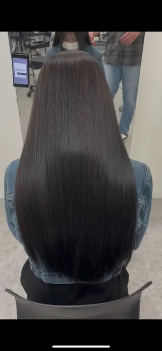 ロング カラー 曲がる縮毛矯正✨️ パーマ🌀 晃哉‎のヘアスタイル