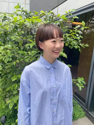 ショート カラー パーマ ヘアアレンジ メンズ キッズ ネイル マツエク・マツパ アイブロウ tatsumi/ボブ ウルフ/レイヤーのヘアスタイル