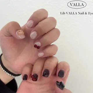 ネイル LIB VALLA Yuri🍭🖤のネイルデザイン
