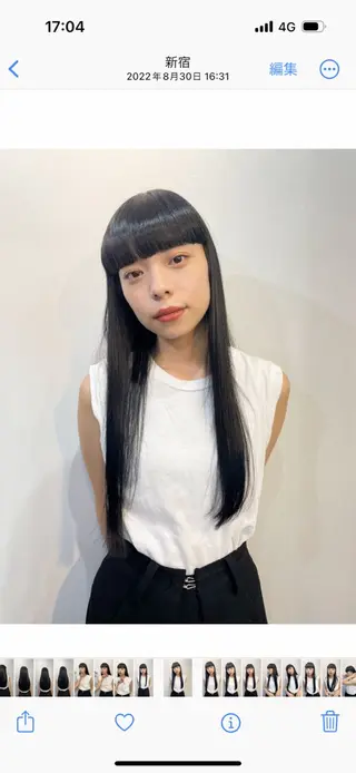 ロング Lachic所属・髪質改善/ストレート 根上のヘアスタイル