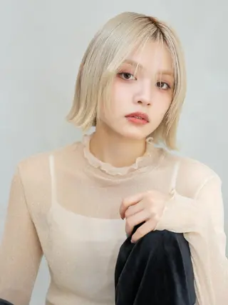 ショート 透明感カラー／ natsukiのヘアスタイル