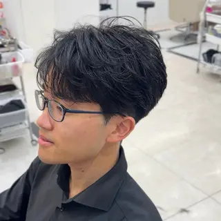 ショート パーマ メンズ SALOWIN名古屋Suite店所属・名古屋のメンズ特化 美容師/わたるのヘアスタイル
