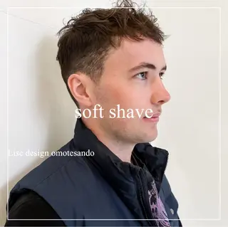 ショート カラー パーマ メンズ 表参道Lise おおいしおりのヘアスタイル