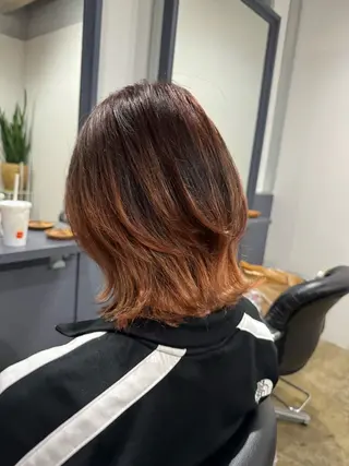 ミディアム カラー ヘアアレンジ new.本川越店所属・くせ毛多毛特化 高橋　淳のヘアスタイル