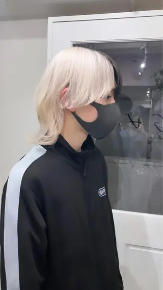 ミディアム カラー 🥣ミコト/ウルフ ハイトーン特化🥣のヘアスタイル