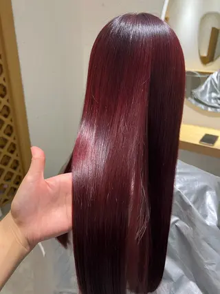 ロング カラー 垢抜けハイトーン×ブ ロウリストAZUKIのヘアスタイル