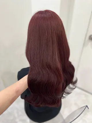 ロング カラー ガーリー♡女の子っぽ ヘア♡ピンクカラー♡のヘアスタイル