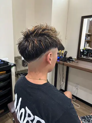 ショート カラー メンズ Men's hair Libre Sunny所属・高橋 怜玖のヘアスタイル