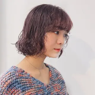 ショート パーマ 阿久津真衣 似合わせカットのヘアスタイル