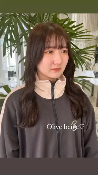 ロング カラー Happiness王寺所属・髪質改善カラー 🫧萩原のヘアスタイル