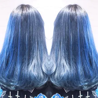 ロング カラー 及川シゲル 髪質改善講師のヘアスタイル