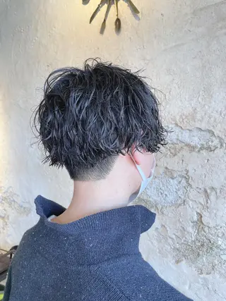 ショート パーマ メンズ 髪質改善/茅ヶ崎 マツモト リョウのヘアスタイル