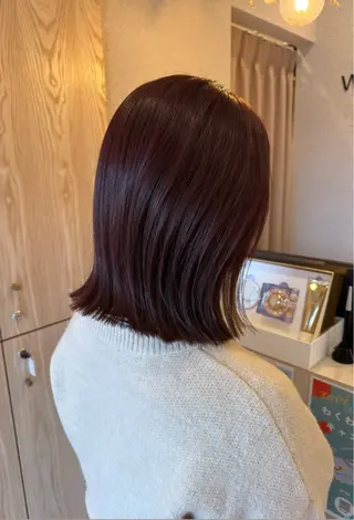 ミディアム カラー 蟹江 聡太✨レイヤーカットのヘアスタイル