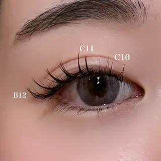 マツエク・マツパ 透明感カラー/顔周り カット/レイヤーにかのヘアスタイル