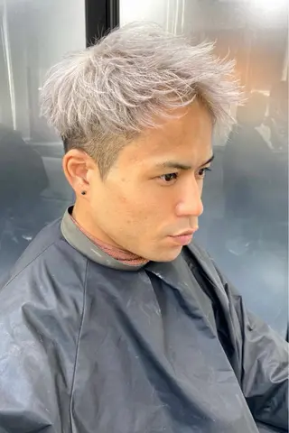 ショート メンズ 曲がる縮毛矯正 髪質改善/西尾 幸樹のヘアスタイル