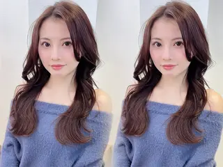 ロング ❤︎韓国レイヤー/透 明感カラー/目黒のヘアスタイル