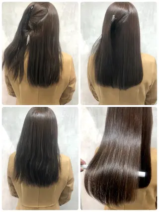 セミロング 満足度⭕️縮毛矯正師 谷口にお任せを👍のヘアスタイル