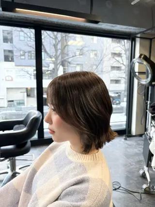 ショート ユイカ🐮暖色カラー / 再現スタイルのヘアスタイル