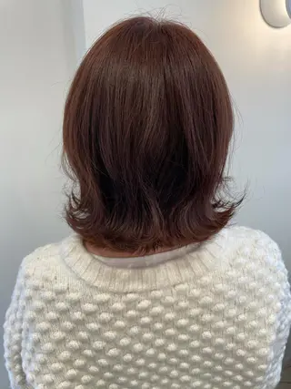 セミロング 韓国風ヘア♡ runaのヘアスタイル