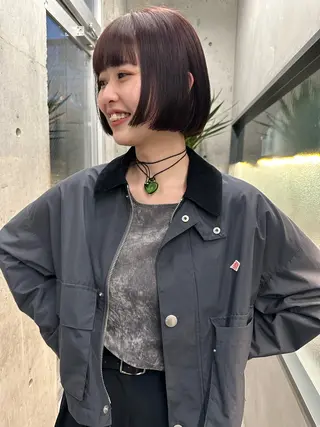 ショート カラー ボブ/似合わせカット /ニュアンスカラーのヘアスタイル