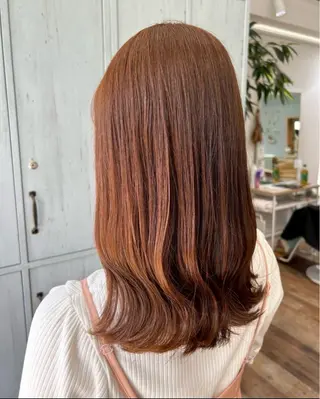 セミロング カラー ブラウンカラー tomokaのヘアスタイル