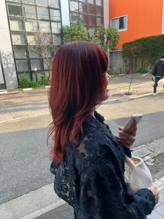 ロング ナミ🩶暗髪/暖色 ❤️/透明感/縮毛のヘアスタイル