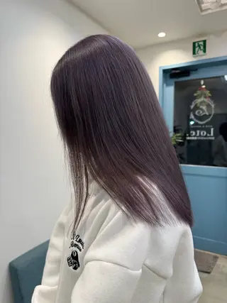 セミロング カラー hono🐬カラー 特化/ハイトーンのヘアスタイル