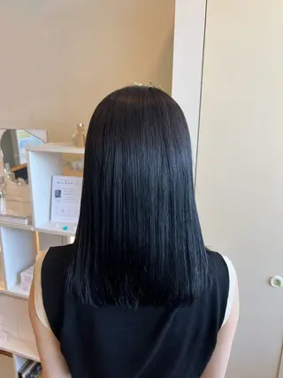 セミロング カラー 竹添 有梨沙のヘアスタイル